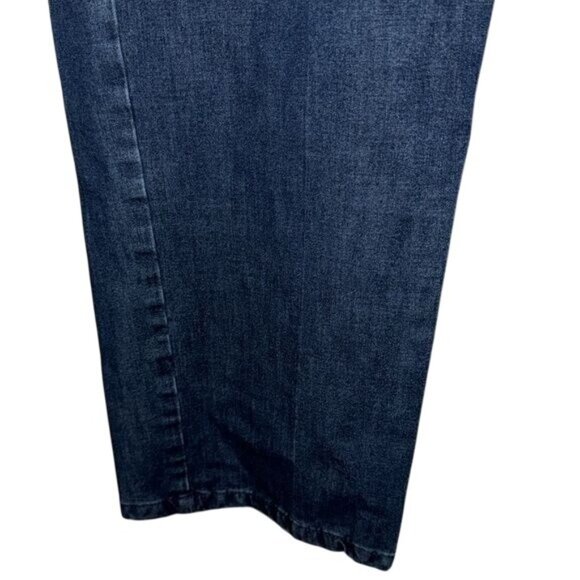 Isaac Mizrahi Live Womens Denim Jeans 20W Elastic Waist Mid-Rise Straight Leg Co - Picture 7 of 9
